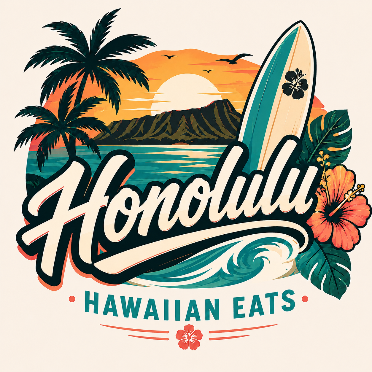 Honolulu Hawaiian Eats logo